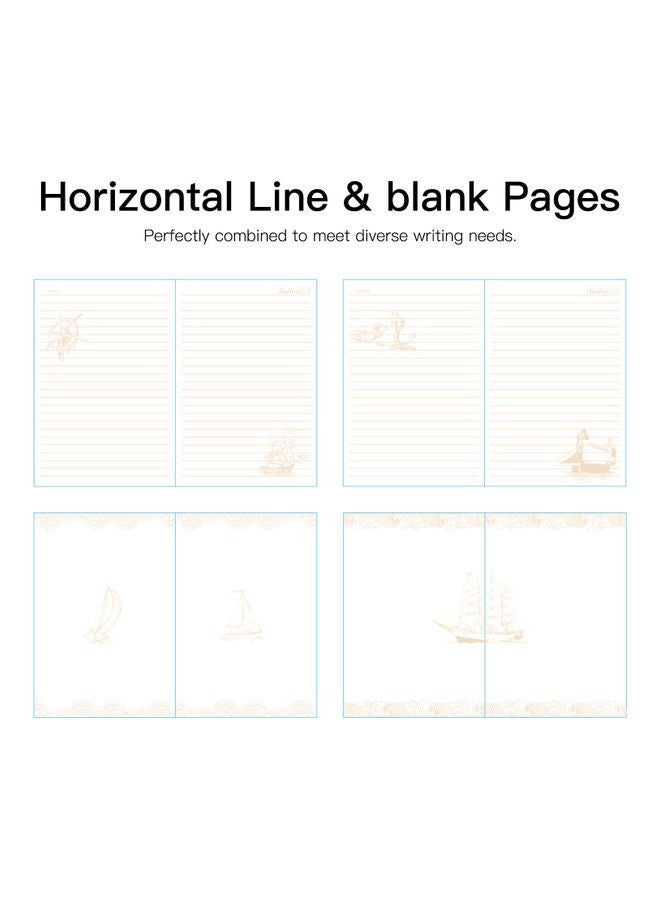 نيبمينينت دفتر يوميات كلاسيكي مزود بقفل مقاس B6 مكون من 112 صفحة رمادي - Image 3