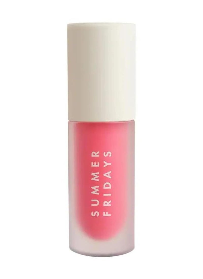 SUMMER FRIDAYS Dream Lip Oil - Tinted Lip Oil with Moisturizing Sheer Coverage, High-Shine and Deep Hydration - Non-Sticky Formula for Long-Lasting Softness - Pink Cloud (0.15 Oz)  - Image 1