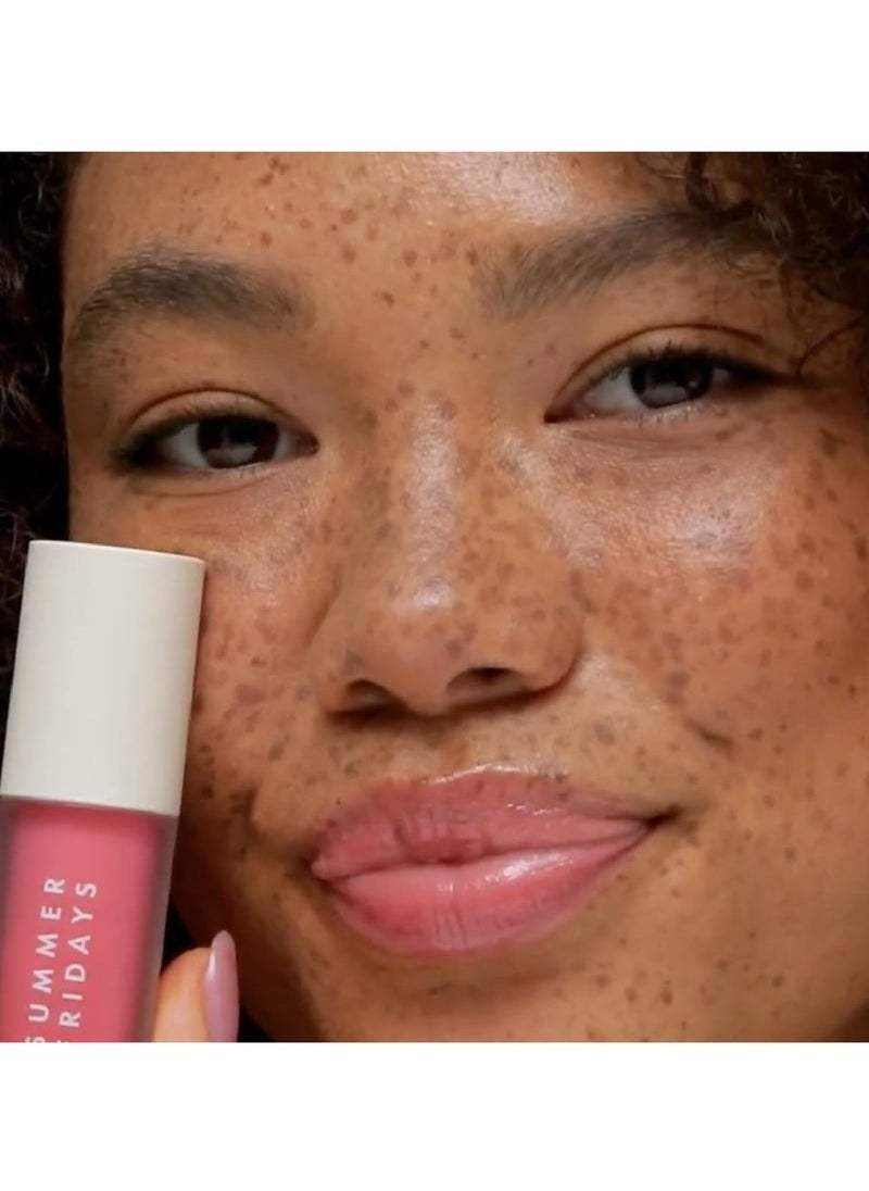 SUMMER FRIDAYS Dream Lip Oil - Tinted Lip Oil with Moisturizing Sheer Coverage, High-Shine and Deep Hydration - Non-Sticky Formula for Long-Lasting Softness - Pink Cloud (0.15 Oz)  - Image 3
