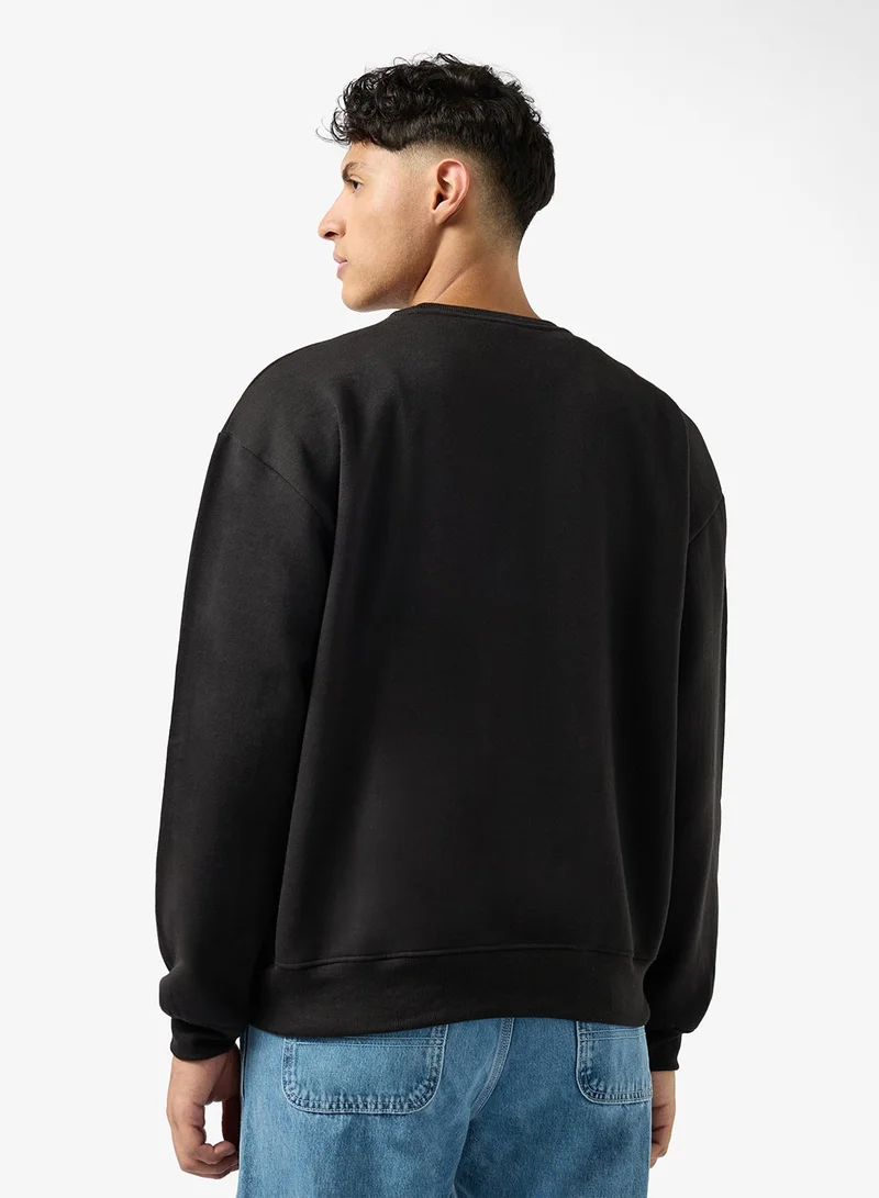 Seventy Five Front Graphic Print Sweatshirt