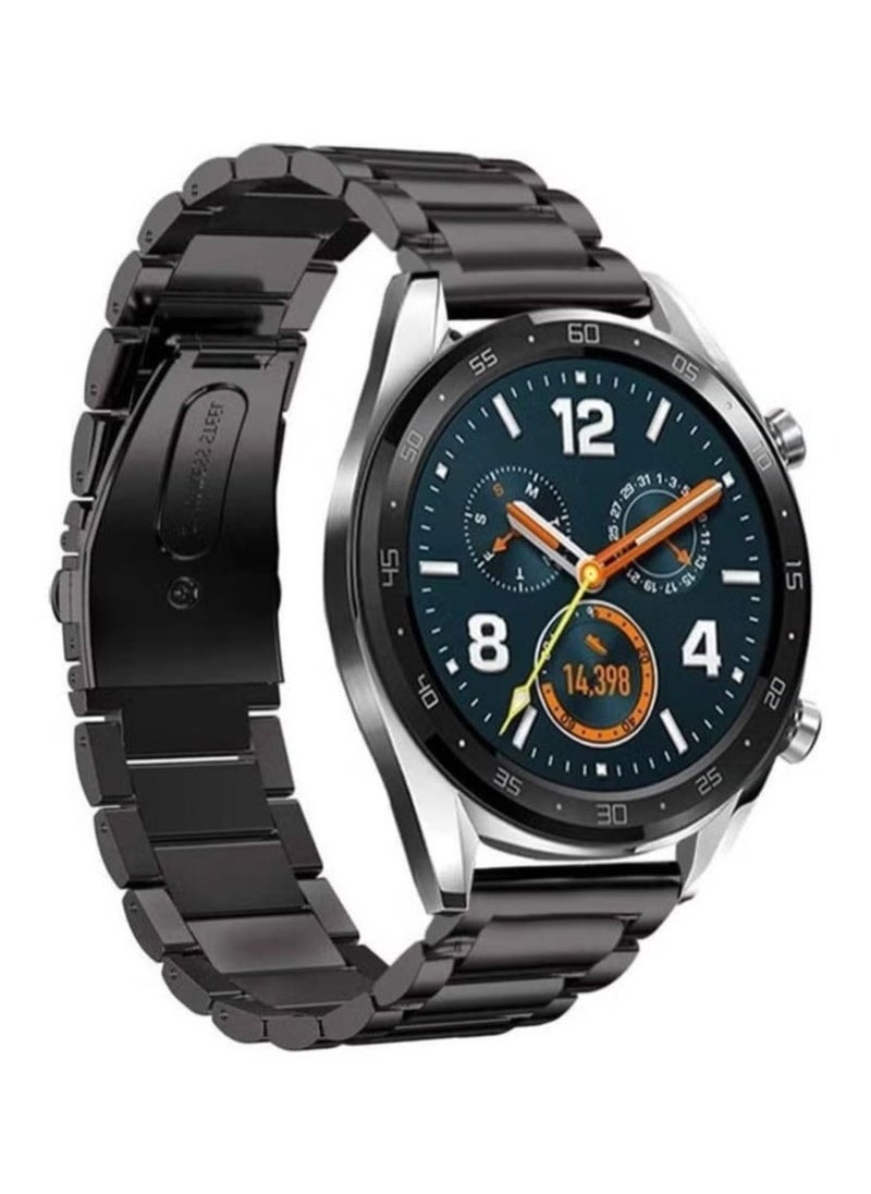 Classic Stainless Steel Smartwatch Strap Band For Huawei Smart Watch GT2 and GT/Honor Magic 2 22millimeter - Image 1