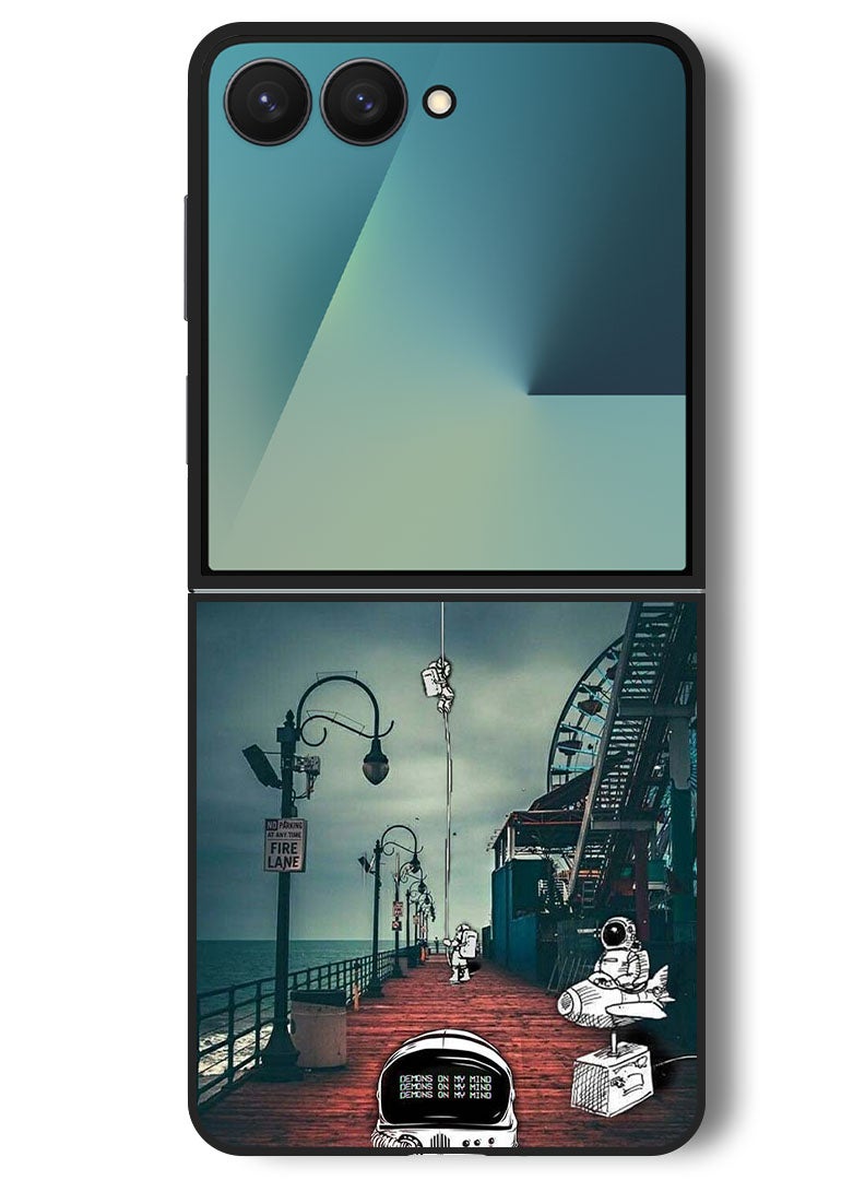 Theodor Case Compatible with Samsung Galaxy Z Flip 7 - 6.9 Inch Protection Shockproof Bumper Cover Univers - Image 1