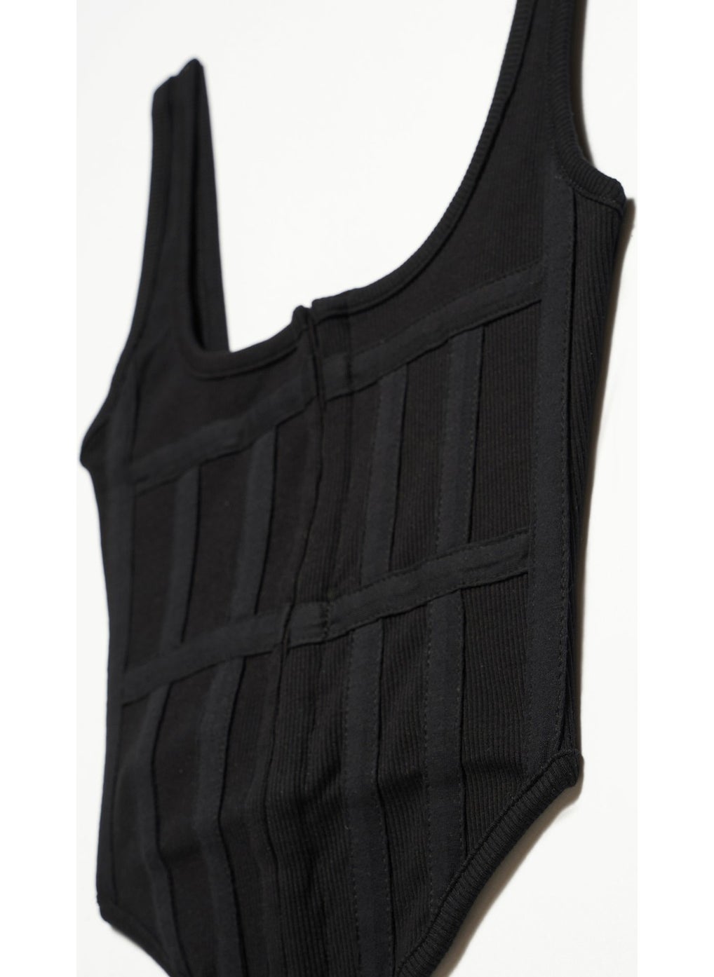 Dilvin 3791 Corset Top-Black  - Image 3