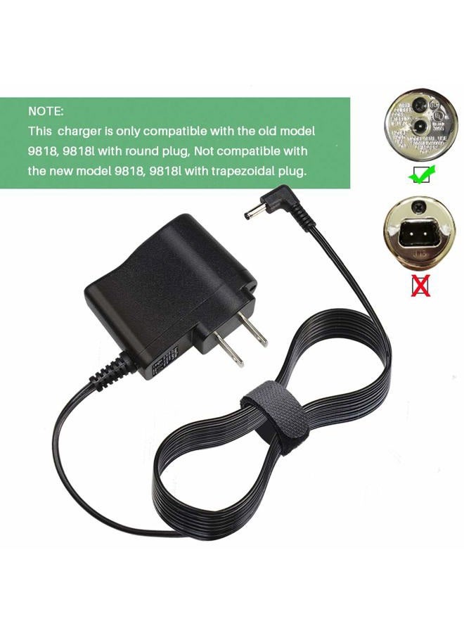 FouceClaus UL Listed AC Power Adapter Charger for Wahl 9818 9818L 9854l 9864 9876l Shaver Groomer Clipper, S004mu0400090 9854-600 97581-405 9867-300 79600-2101 97581-1105 Trimmer Power Supply Cord - Image 2