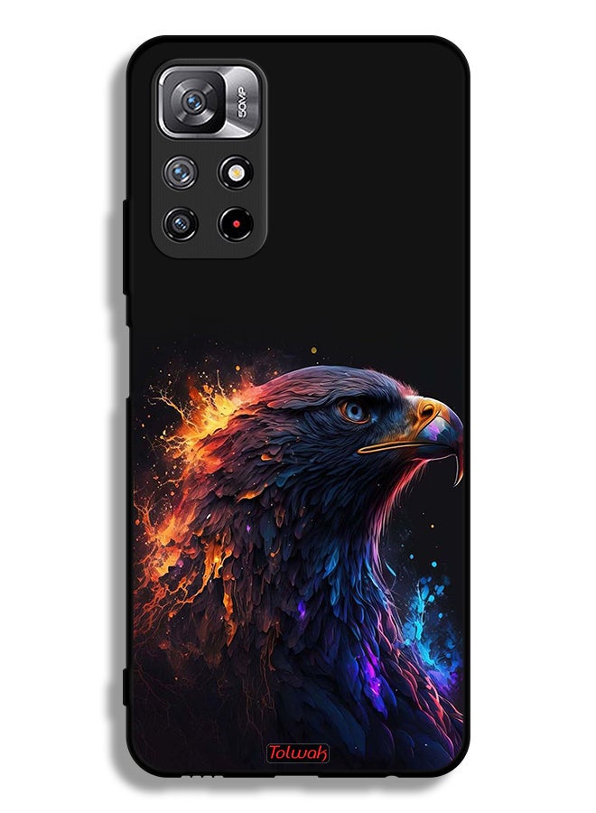 Tolwak Xiaomi Redmi Note 11S Protective Case Cover Eagle Art - Image 2