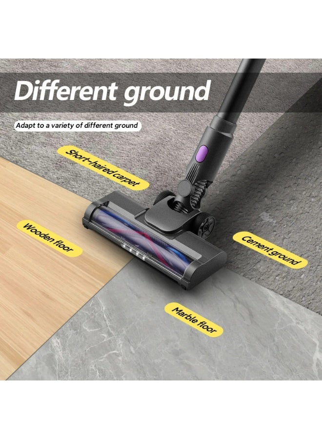 Panda Cordless Stick Vacuum Cleaner with Dual Brush Head, 90 Mins Max Runtime, 200AW, 38000Pa, Hepa 5 Layer 99.9% Filtration, Powerful Rechargeable Vacuum for Hard Floor 350.0 W R20 Black - Image 3