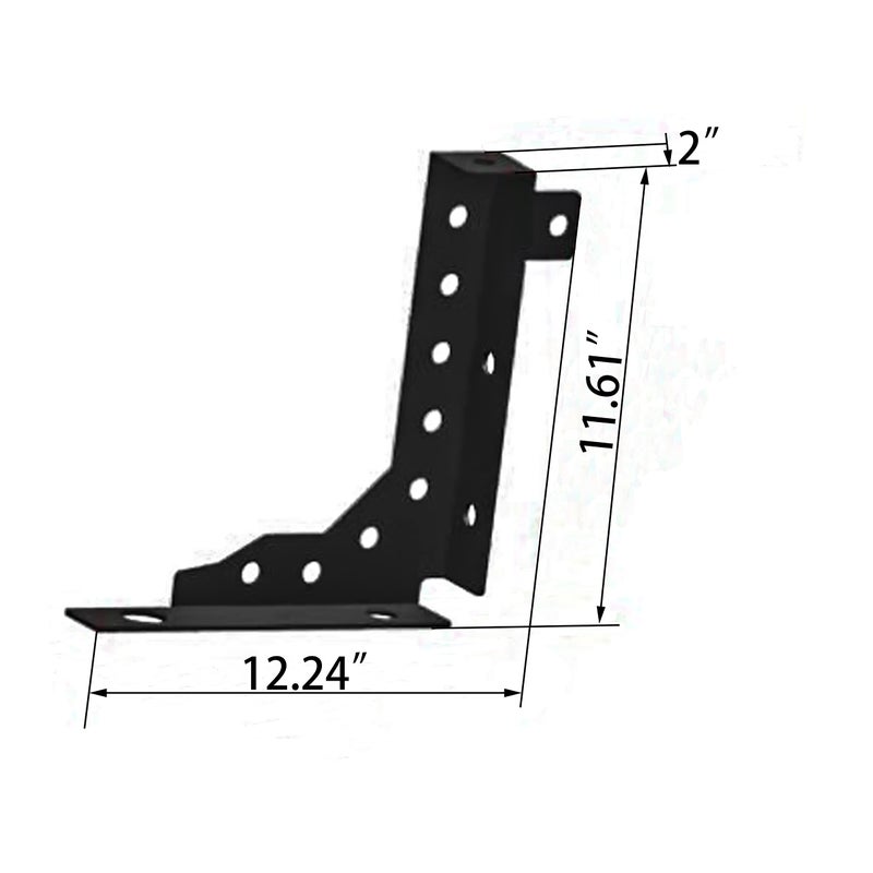 TIOYAR Tacoma Rear Bed Channel Stiffener Support Brackets Compatible with Toyota Tacoma 05-22 2nd and 3rd Gen - Image 2