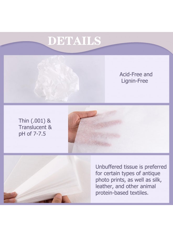 Lineco Lineco, Acid-Free Unbuffered Interleaving Tissue Paper for Storage, 30 x 40 Inches, Protect and Separate Prints, Documents, Letters, Newspaper (Pack of 12)  - Image 3