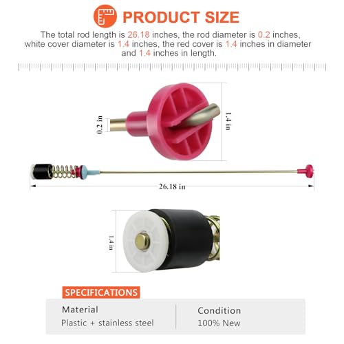 Beaquicy 2025 UPGRADED DC97-05280W Washer Suspension Rods Fit for Samsung Washer wa50r5400av/us, wa400pjhdwr/aa, wa45h7000aw/02, wa456drhdsu/aa, wa50r5200aw/us, wa422prhdwr/aa, wa54m8750av/a4 by Beaquicy - Image 5