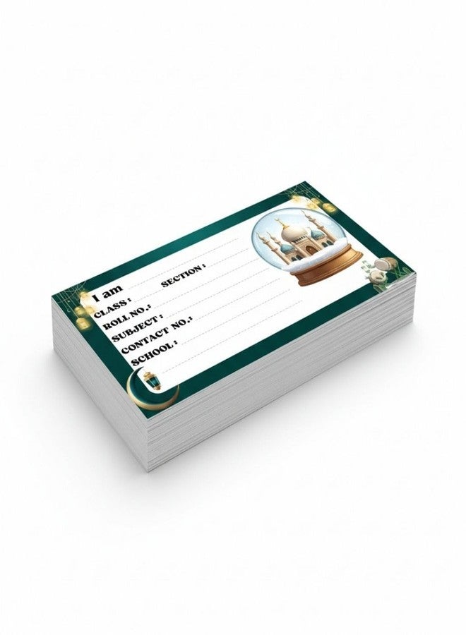 AanyaCentric 36no Cartoon Printed Name Sticker for Kids | 4 x 2 inch | Self Fill in Sticky School Labels for Book Register Copy - Image 4