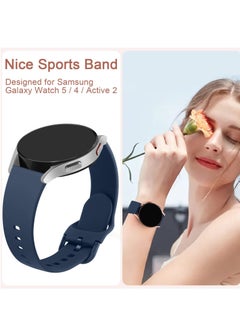 Y&D SYOSI 4 Pack Watch Bands for Samsung Galaxy 5 40mm 44mm, Pro Wristband 45mm, 20mm Adjustable Silicone Strap Replacement Band Women Men  - Image 5