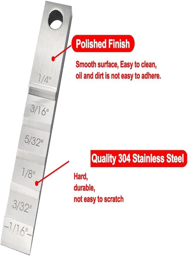 2-piece plumber’s tool set: Model 2130 compact pipe spacer; pipe spacing wedge-step gauge (3/4 inch × 4 inches) – installation tool for pipe spacing welding - Image 3