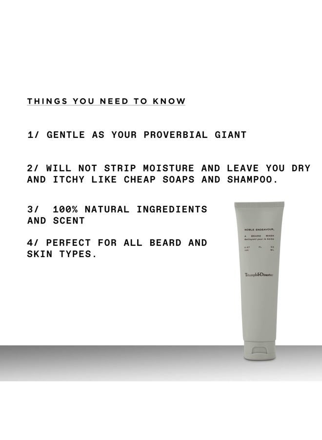 Triumph & Disaster | Noble Endeavour | Gentle, Cleansing Beard Wash - Sulfate-free foaming, 5.07 oz - Image 2