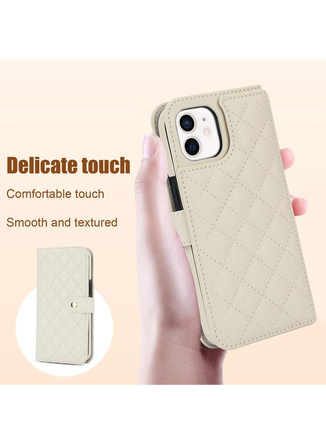 Zaboon Case For iPhone 12 mini Crossbody Multifunction Rhombic Leather Phone Case - Image 3
