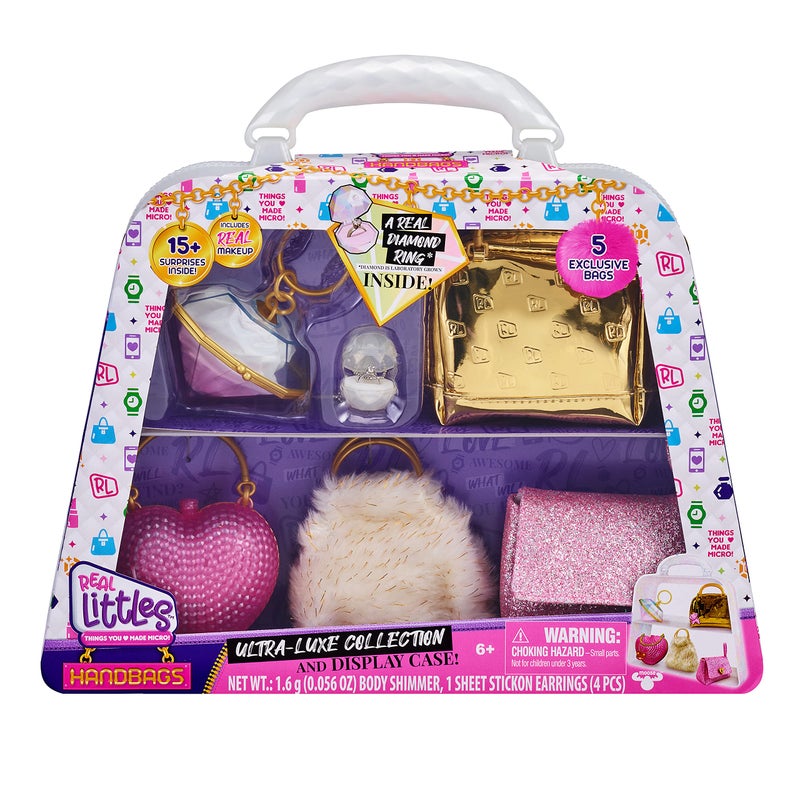 REAL LITTLES | Collectible Micro Handbag Collection | 5 Exclusive Bags | Plus 17 Beauty Surprises Inside!, Multicolor (25266) - Image 1
