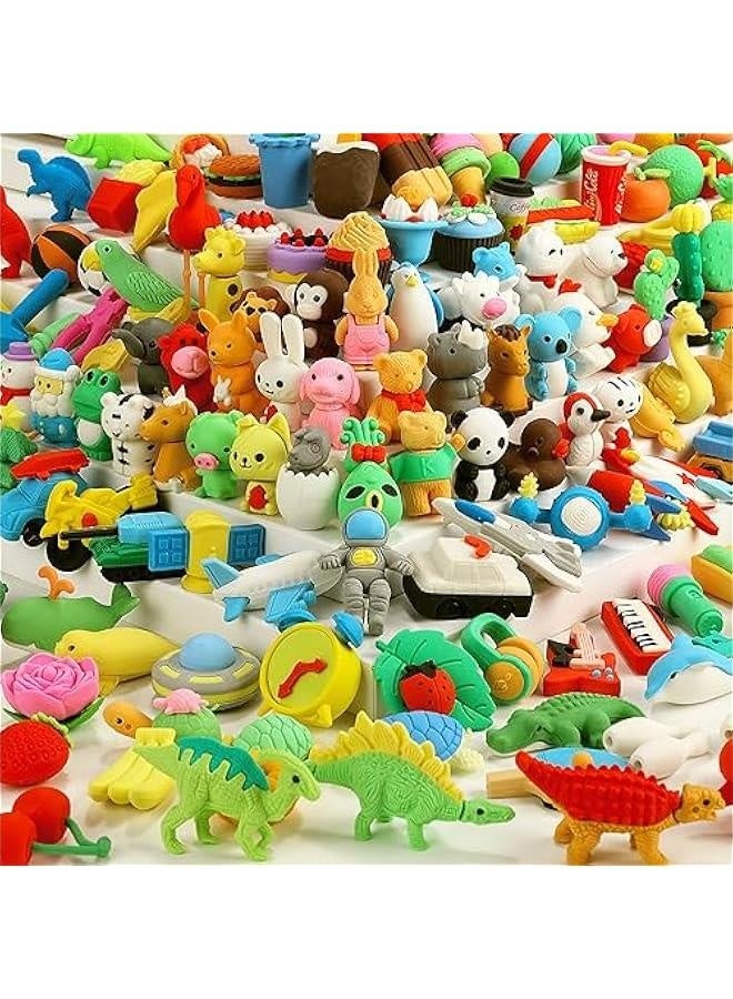 Generic 150Pcs Animal Erasers Desk Pets for Kids Cute Puzzle Erasers Pencil Erasers for Classroom Rewards Fun 3D Take Apart Erasers Toys Bulk Treasure Box Prizes Party Favors School Supplies Gift  - Image 1