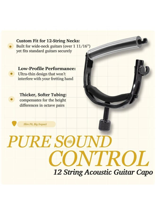 PAIGE ™ Original Capo P-12E - Acoustic Guitar - 12-String - Finish: Ebony - Image 2
