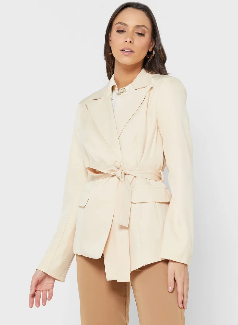 ELLA Tie Detail Blazer
