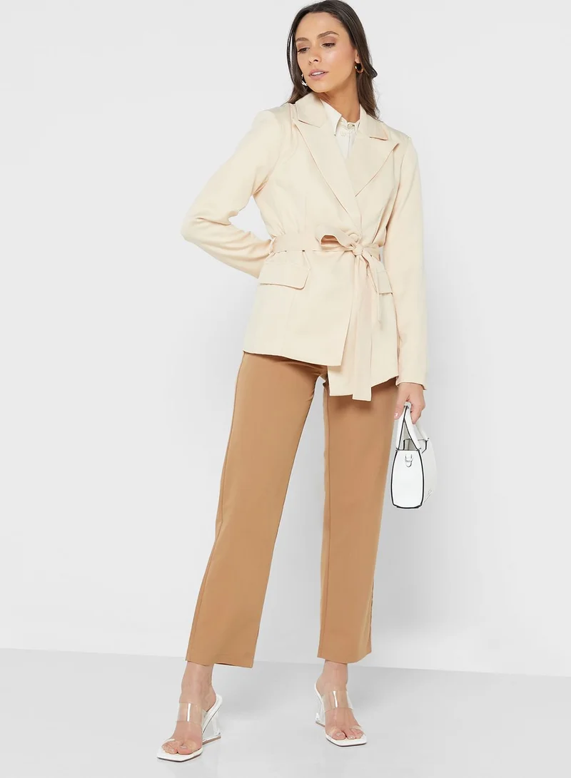 ELLA Tie Detail Blazer