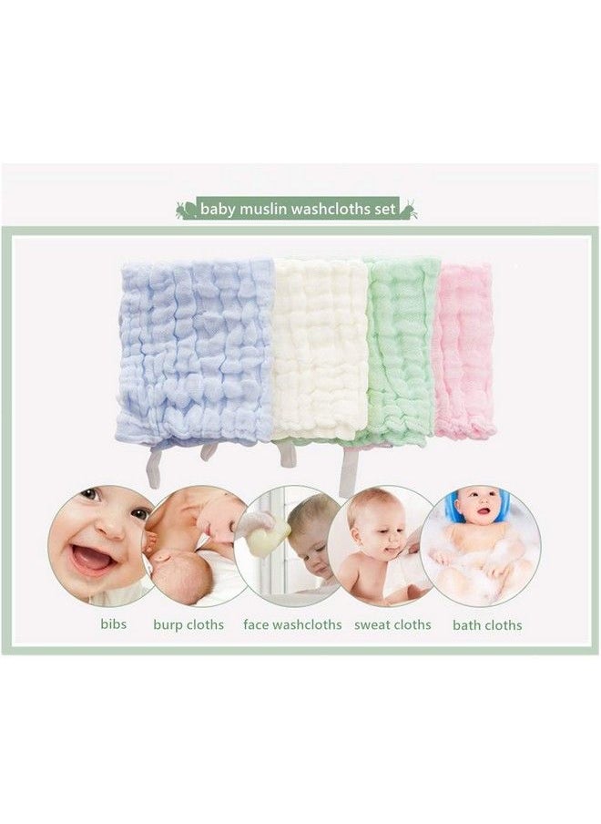 MOM'S HOME Baby Super Soft Absorbent Muslin 6 Layer Wash Towel100X100 Cm (0 3 Years)White And Pack Of 5 Napkin  - Image 5