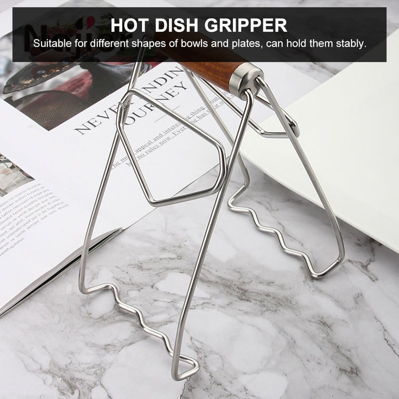 Hot Dish Gripper with Anti-skid Design for Stable Holding of Bowls and Plates - Image 4