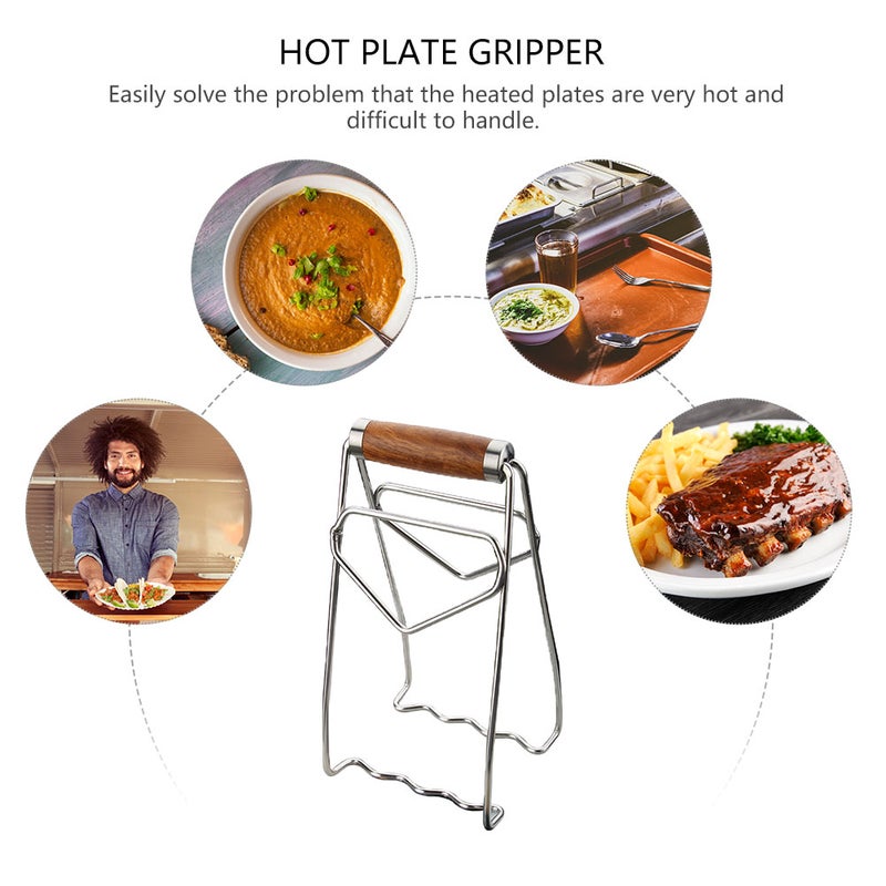 Hot Dish Gripper with Anti-skid Design for Stable Holding of Bowls and Plates - Image 3