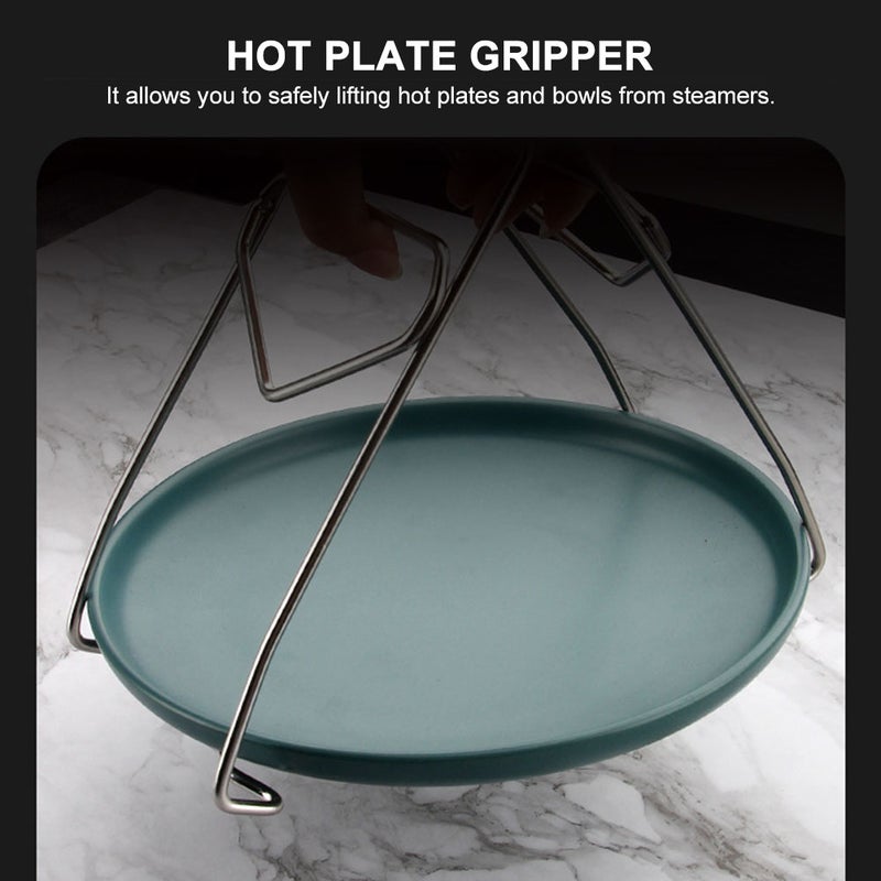 Hot Dish Gripper with Anti-skid Design for Stable Holding of Bowls and Plates - Image 5