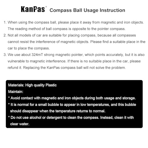 KanPas V28 Upgraded Version Mini Automotive Dashboard Car Compass Ball (V30) - Image 3