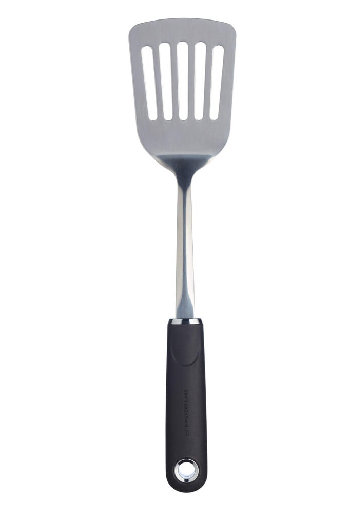 FISH SLICE SLOTTED TURNER WITH SOFT GRIP HANDLE STAINLESS STEEL 355 CM