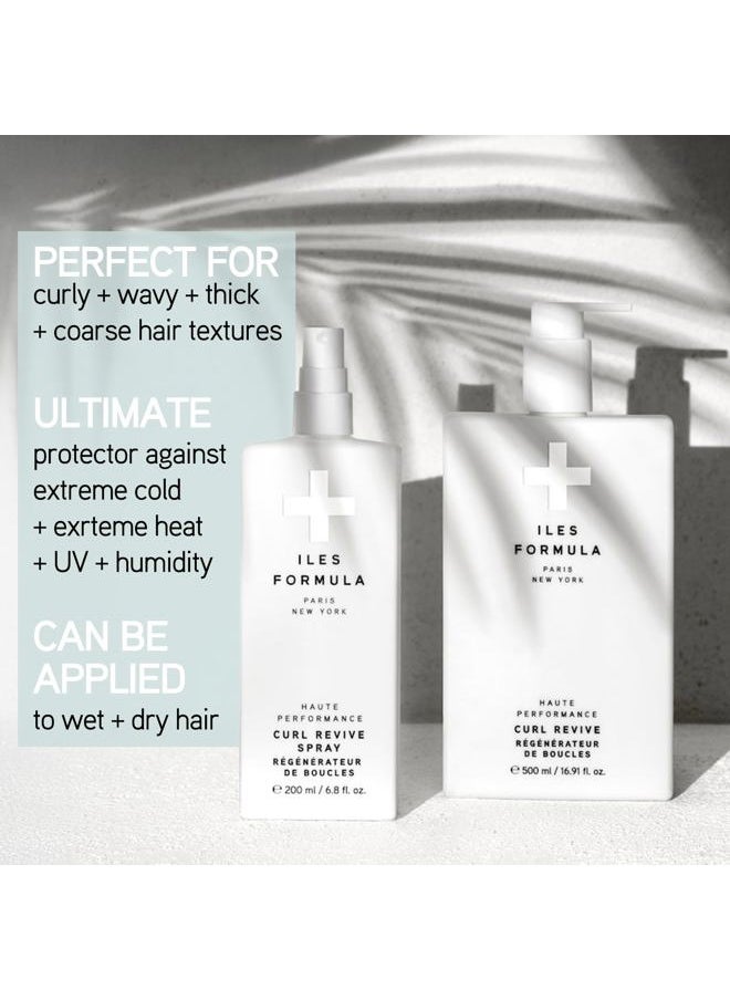 ILES FORMULA PARIS NEW YORK - Haute Performance Curl Reviver Spray - Anti-Frizz & Anti-Humidity Leave-In Conditioning Serum - Defines, Adds Texture, Style Curly or Wavy Hair, 6.8 Fl Oz (200 ML) - Image 1