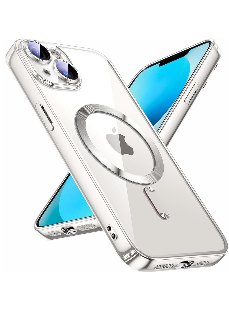 ELTRAZONE Magnetic Clear Case for iPhone 14 Plus – Shockproof, Anti-Scratch, Includes Camera Lens Protector, MagSafe Compatible - Image 1