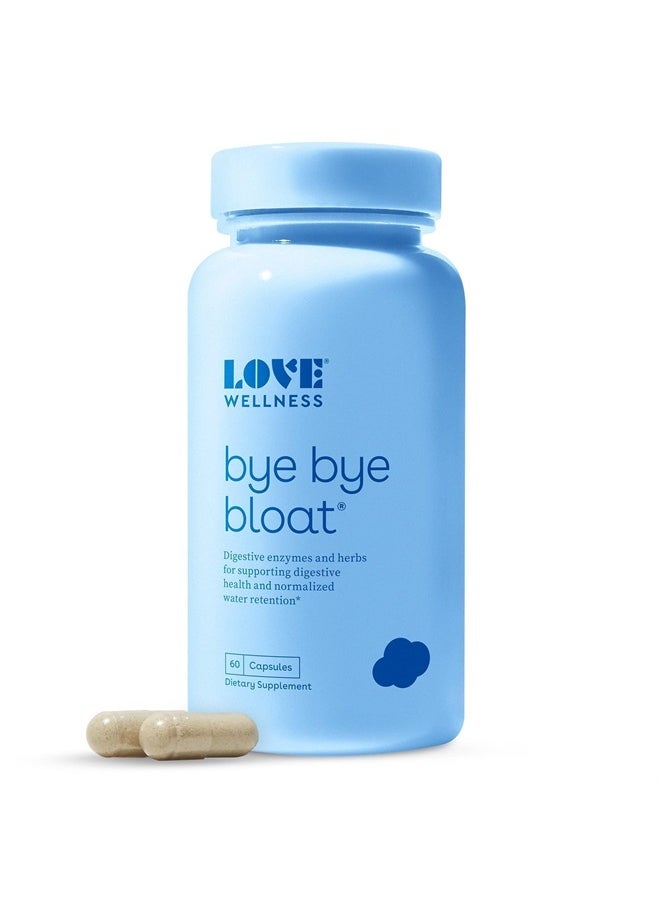 Love Wellness - Bye Bye Bloat, Digestive Enzymes Supplement - Bloating Relief for Women - Helps Reduce Water Retention, Gas Relief And Overall Digestive Health - Image 1