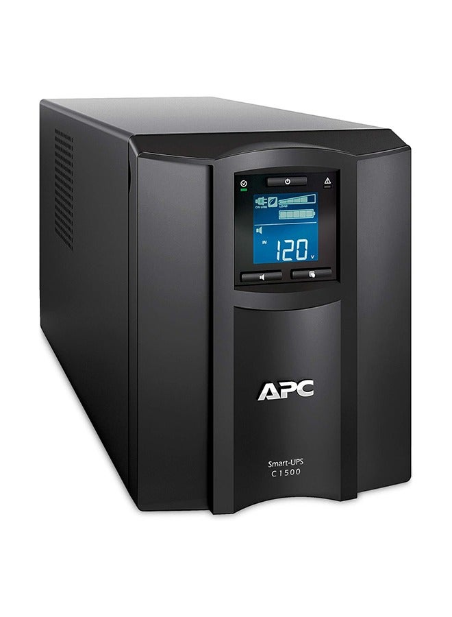 Smart-UPS Tower, 1500VA Rater Power, LCD 230V Main Input & Output Voltage with SmartConnect Port, 8x IEC 320 C13, 2x IEC Jumpers Output Connection Type, Black | SMC1500IC