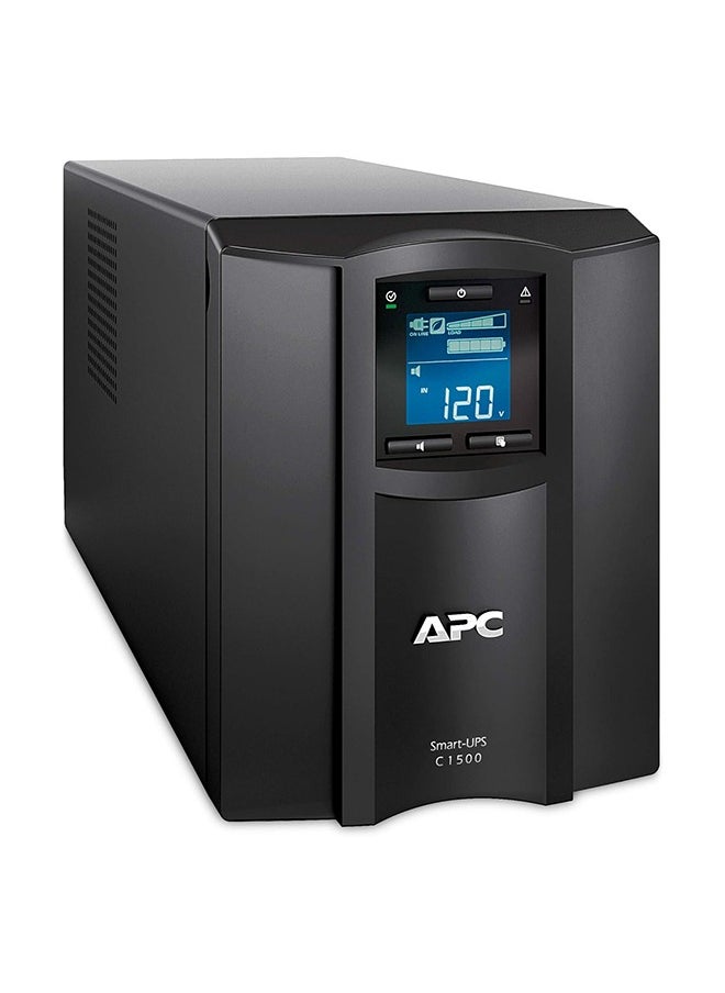 APC شنايدر إلكتريك - UPS SMC SmartConnect - SMC1500IC - مصدر طاقة غير منقطع 1500 فولت أمبير (ممكن للسحابة، 8 منافذ IEC-C13)، أسود  - Image 1