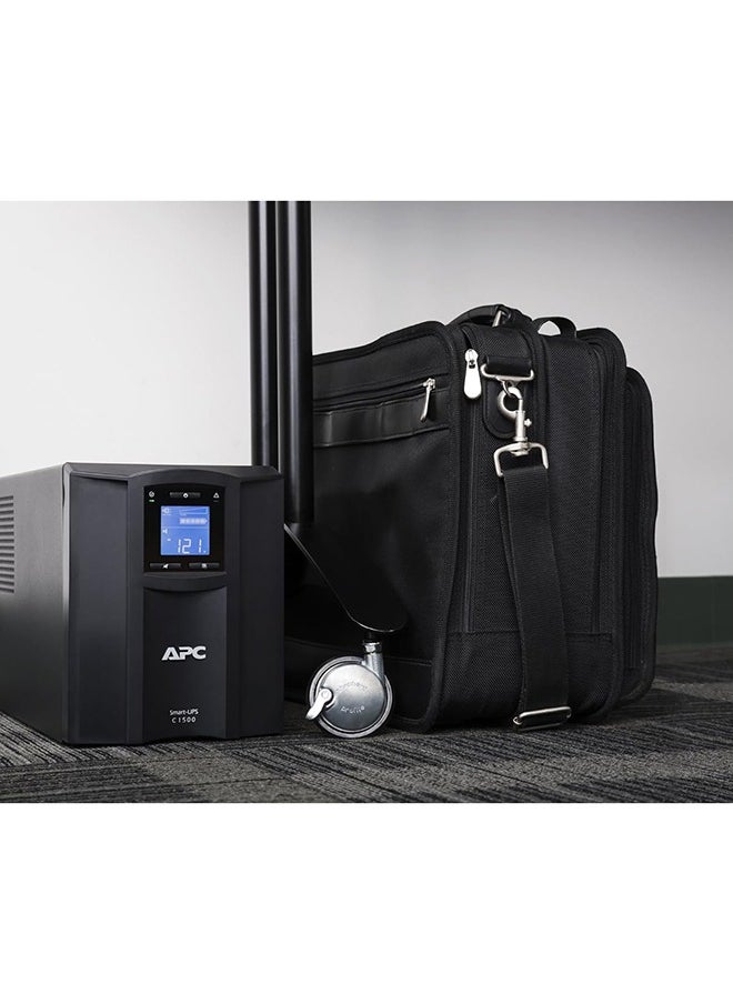 APC شنايدر إلكتريك - UPS SMC SmartConnect - SMC1500IC - مصدر طاقة غير منقطع 1500 فولت أمبير (ممكن للسحابة، 8 منافذ IEC-C13)، أسود  - Image 4