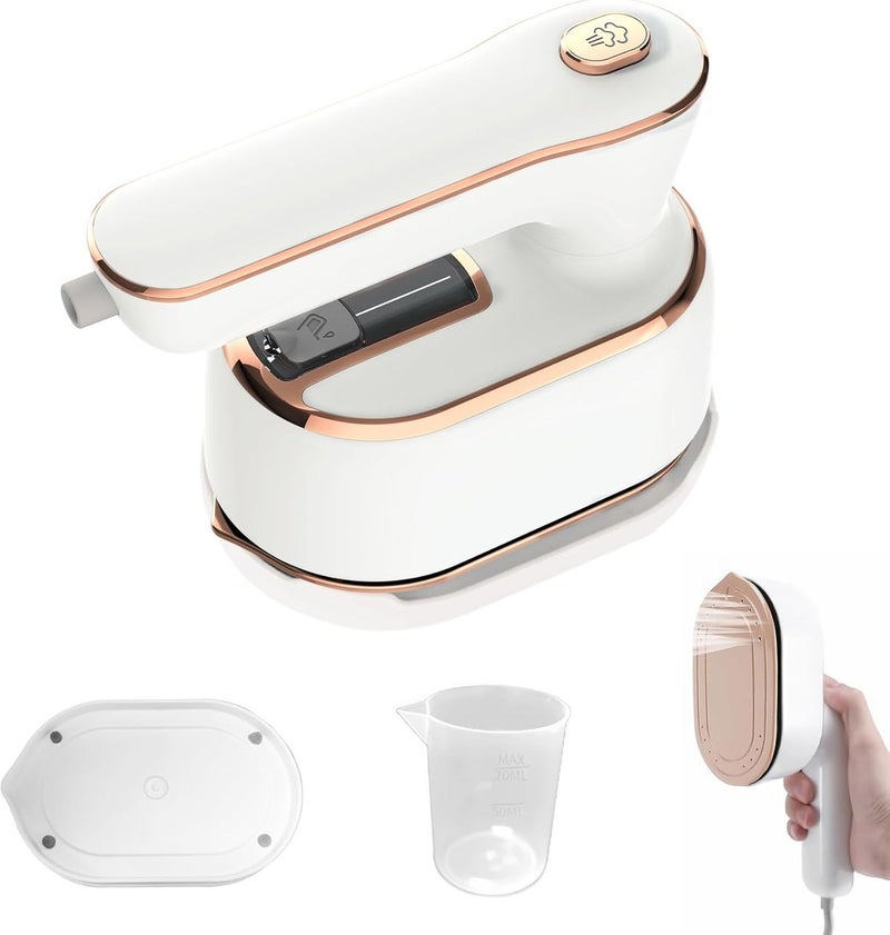Huihong Portable Handheld Steamer for Clothes, 2-in-1 Ironing & Steaming, 180° Rotatable Multi-Directional, Mini Travel Steamer, Suitable for Dorm Room Clothing,  Purple - Image 1