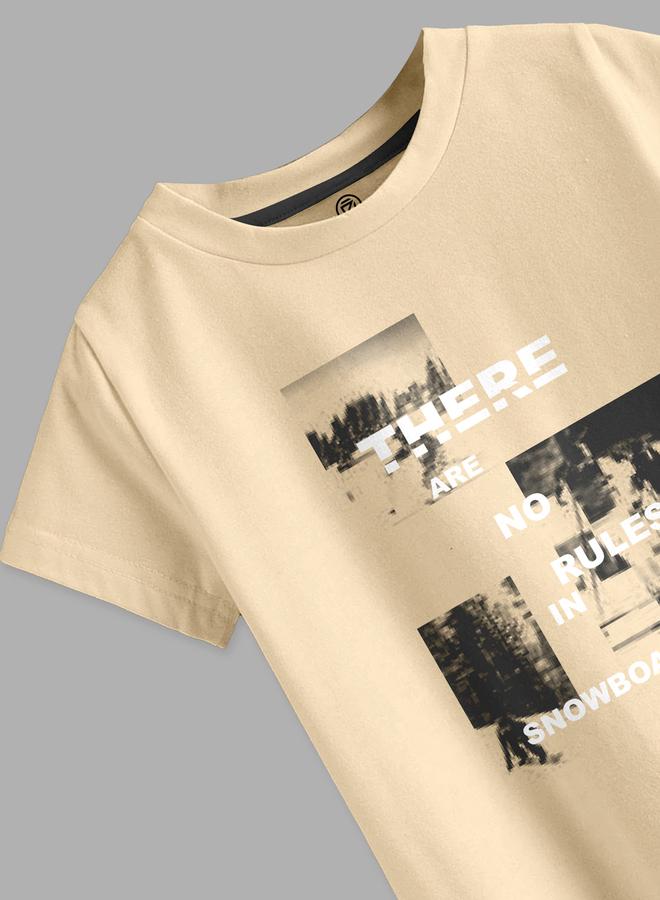 كوديز تيشيرت أطفال قطني بطبعة جرافيك بيج - Image 3