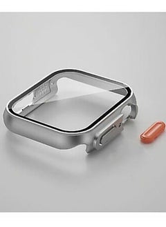 Generic Protective Changer Case For Apple Watch 45 Change To Ultra Apple Watch Style Cover With Crown PC Protective Case- Dark Grey 