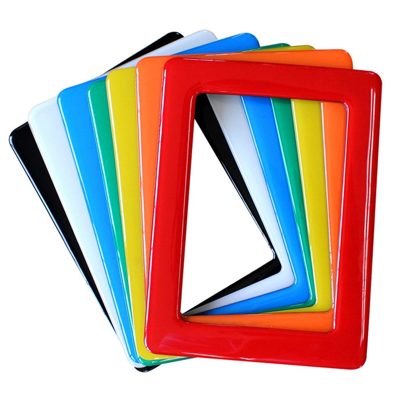 Colorful Photo Frame Magnetic Picture Frame Refrigerator Photo Frame 7 Inch(Black) - Image 2