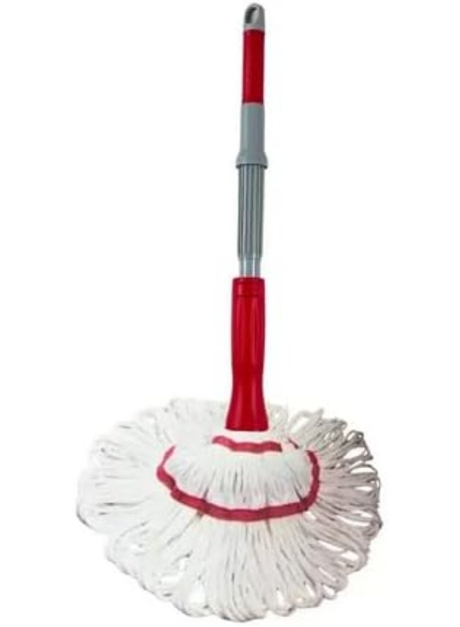 kovar ممسحة كوفار المتطورة، مقبض معدني قابل للتلسكوب بطول 130 سم، رأس ميكروفايبر مع آلية قفل ذاتي - Image 2