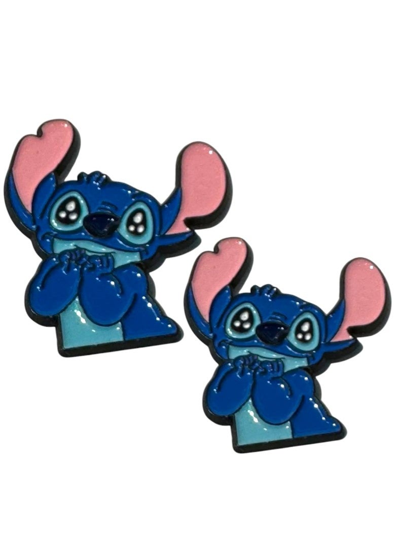 2pcs Stitch Metal Sticker for Mobile or Any Smooth Surface - Image 1