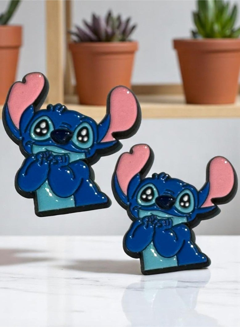 2pcs Stitch Metal Sticker for Mobile or Any Smooth Surface - Image 2