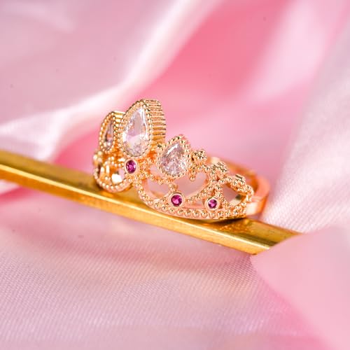 Botrinal Rapunzel Ring Tangled Fans Princess Crown Ring Princess Jewelry Birthday Party Ring Halloween Dress up Gifts - Image 2