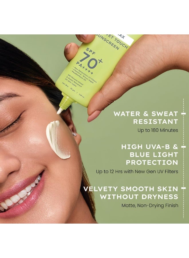 Hyphen Matte Max Velvet Touch Sunscreen Spf 70+ Pa++++|Sun Protection|Sun Shield|Moisturizes And Soothes Skin|12 Hrs Uva-Uvb Protection|Sunscreen Spf No White Cast, Combination & All Skin Types-30G - Image 4