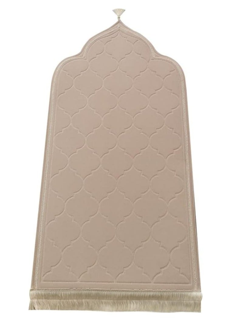 Oasisgalore - Flannel Thickened Embossed Prayer Blanket Prayer Mat Prayer Portable  Simple and Unpretentious Rug for Prayer - Image 1