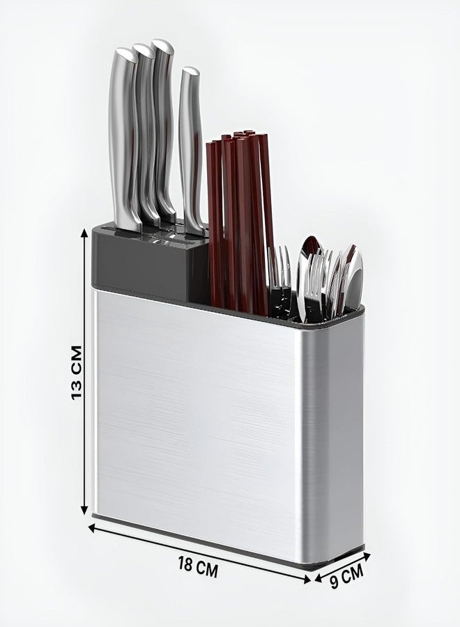 Zapsol Stainless Steel Spoon Holder Stand for Kitchen | Cutlery Holder for Kitchen Countertop - Image 3
