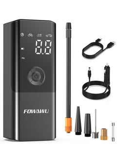 FOWAWU FOWAWU 6000mAh 150 PSI Portable Air Compressor, Cordless Tyre Inflator for Car Moto Bike Ball, Rechargeable Battery Car Tyre Pump, Dual-screen LED Dispaly, Auto Shut Off  - Image 1