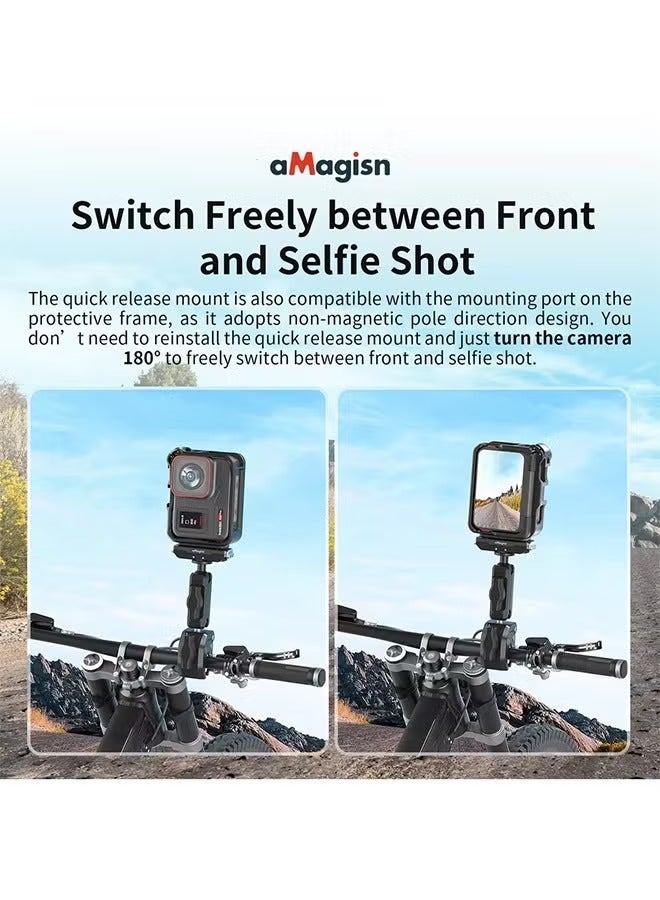 aMagisn Utility Frame Plastic Cage Protective Housing , Horizontal Vertical Mounting Jacket for Insta360 Ace Pro 2 Accessories - Image 4