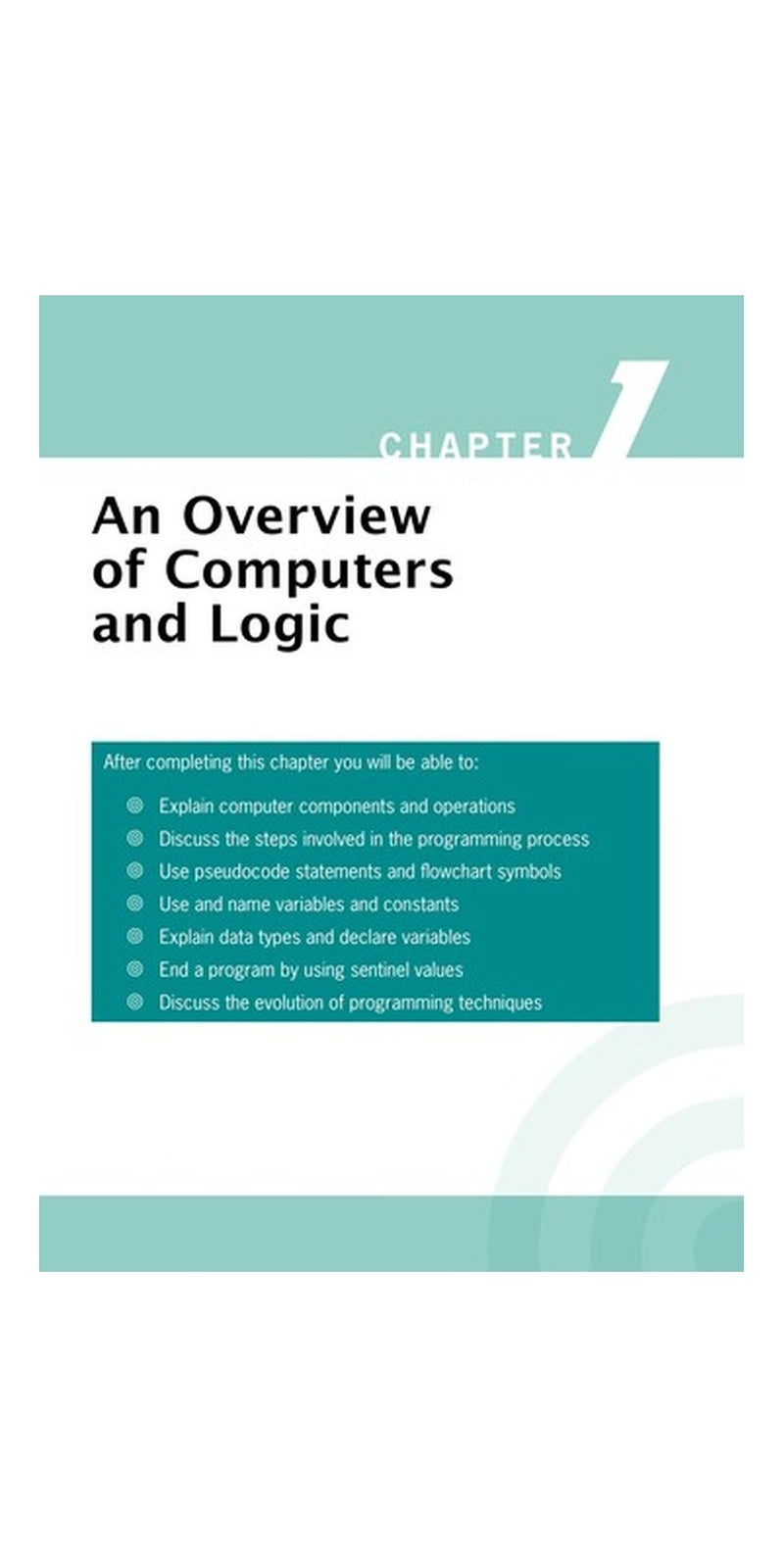 Just enough programming logic and design | Authored by Joyce Farrell | Paperback | Published by Course Technology Cengage Learning