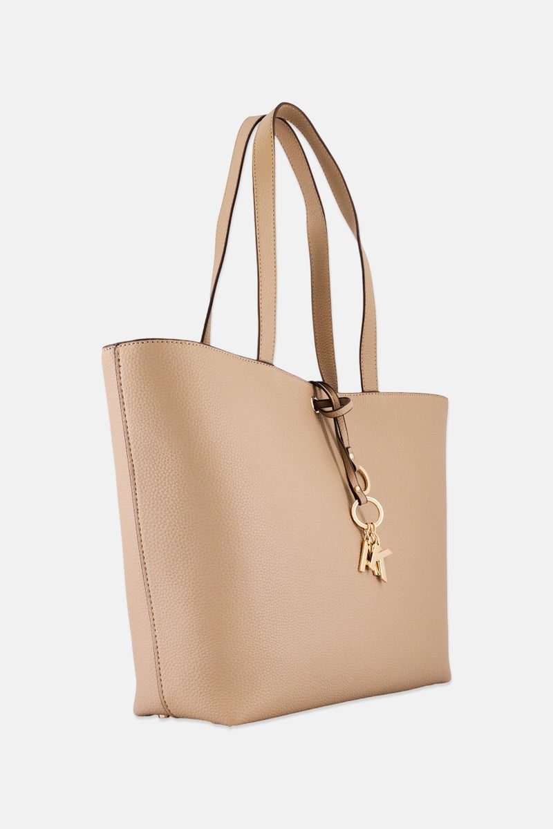 ANNE KLEIN Women Brand Logo Tote Bag With Pouch, Truffle - Image 2